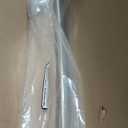 Moen Brushed Nickel 5-Foot Adjustable Tension Single Curved Shower Curtain Rod for Bathroom Shower, CSR2172BN