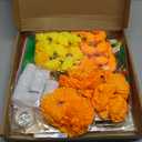 64 Pcs Dia De Los Muertos Altar Ofrenda Wooden Day of the Dead Ofrenda Altar with Photo Frame Altar De Muertos Ofrenda Decoration Included Marigold Garland Banner Marigold Flowers Butterflies Candles