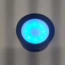 Wall Mounted Lights, 3 Pack Rechargeable RGB Color Changing Light, 3 Color Temps & Remote and Touch, 360Rotation Dimmable Cordless for Study Bedroom Reading Bedside (Black)