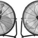 Tornado 1 Pack 20 Inch High Velocity Metal Floor Fan, 3-Speed Powerful Cooling for Industrial, Commercial, and Home Spaces, 120Tilt, 6.0 FT Cord - UL safety Listed, Black