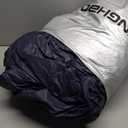 Car Cover Waterproof All Weather for Automobiles, 6 Layers Outdoor Full Exterior Cover Rain Sun UV Snowproof Protection with Zipper Cotton, Mirror Pocket for Sedan (190-195 inch) (XL, Blue)