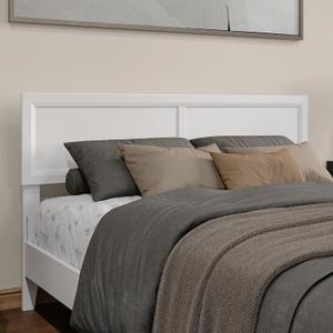 AFI, Sophia Adjustable Modern Queen Wood Headboard, White
