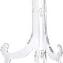 uxcell 2pcs 6.3" Acrylic Easel Stand, Folding Display Plate Holder Clear for Decorative Picture Frame