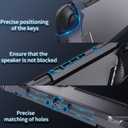 HEYSTOP Switch 2 Case Compatible with Nintendo Switch 2 Case Cover, Switch 2 Protective TPU Cover with Screen Protector and 6 Thumb Grips,HD Tempered Glass,Shock-Absorbing&Scratch-Resistant