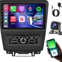 8 Core 4G+64G Upgrade Car Radio for Ford Mustang 2010 2011 2012 2013 2014, Volxcereo 10 inch Android Touch Screen Stereo with Wireless Carplay & Android Auto/DSP/WiFi/Bluetooth/RDS/FM