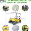10L0L Golf Cart Windshield Compatible with EZGO TXT Gas & Electric Models, Lightweight EZGO TXT Windshield Foldable Windproof Waterproof