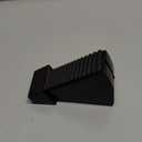 Heavy Duty Large Door Stoppers, Adjustable Spring Loaded Tall Doorstop Jammer Rubber Door Stopper Wedge with Storage Holder for Any Heavy Doors up to 3" Gap, Black