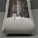 Velvet Quilt Set King Quilt, Lightweight Soft King Comforter Set, Bedspread Coverlet with 2 Matching Pillow Shams, Velvet Comforter Bedding Set for All Season (Off-White, Wave) (King/Cal.King (106" x 96"))