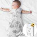 Baby Sleep Sack -Toddler Wearable Blanket 100% Cotton Sleep Sack Soft & Breathable Sleeveless Muslin Sleep Bag w/ 2-Way Zipper - Baptism & Christening (Large Sleep Sack 12M-18 Months, 1 Pack) by Ocean Drop