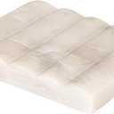 Contemporary Carved Marble Soap Dish for Bathrooms (White)