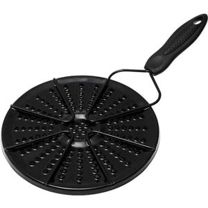 Heat Diffuser for Gas Stove,Even Heat Distribution Heat Diffuser for Glass Cooktop,Heat Diffuser for Electric Stove with Cool Touch Handle Black