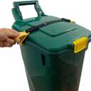 SideArm Nano by BinClaw. Dual Handle for Small Wheelie Bins - Easy to use. Animal-Proof Garbage Can Lock Strap, 14-17 Gallon Bins, Dual Clasp.