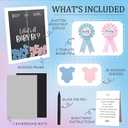 Gender Reveal Decorations for Party Wooden Voting Board Game Keepsake, Baby Shower Gender Reveal Game, Guest Book Alternative, Cast Your Vote Boy or Girl, Gender Reveal Party Games for Guests