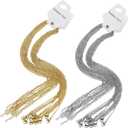 40 Pcs Stainless Steel Adjustable Link Chain Gold Color Chokers Jewelry (Steel 1.5 Mm)