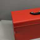 BIG RED Metal Tool Box, 20.5-inch, Portable Metal Tool Box with 4 Drawers, Small Tool Chest with EVA Liners, Ball Bearing Slide Drawers Locking & Powder Coated Finish, Multi-Function Tool Organizer