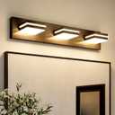 VOLISUN 5CCT Bathroom Light Fixtures Over Mirror, Dimmable, 360Rotatable Head, 24 inch, 3 Light Bathroom Vanity Light Fixtures, Black LED Vanity Lights for Bathrooms-ETL Certificated
