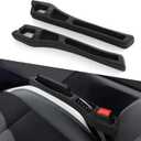 2PCS No Drop Seat Guard, Car Seat Gap Filler, Multi-Function Car Side Gap Filler for Prevent Items Falling, Universal Auto Blocker Between Seats Auto Organizer Accessories for Most Cars (Black)