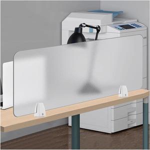 Desk Privacy Panel, Freestanding Frosted Desk Divider, Acrylic Office Partition 23.6x19.7, Portable Shield Boards Reduces Distractions for Classroom