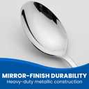 2 x Plastic Cutlery Silverware Extra Heavyweight Disposable Flatware, Full Size Plastic Spoons Like Silver 24 Pack