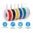22 awg Wires 6 Different Colored 180ft Total, 22 Gauge Electronic PVC for Arduino RC Drone