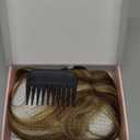 REECHO Clip in Hair Extensions, Hair Extensions Thick Long Lace Weft Lightweight Synthetic Hairpieces for Women (24 Inch-240 Gram(Pack of 5), Dark Blonde with Light Blonde Highlights)