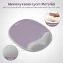 Ergoevol Ergonomic Mouse Pad with SkinFriendly Lycra Memory Foam Wrist Rest, EasytoClean Smooth PP Surface, and NonSlip PU Base – Ideal for Vertical, Ergonomic, and Office Mice(Grey)