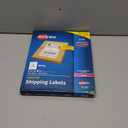 Avery Half-Sheet Printable Shipping Labels, 5.5" x 8.5" Customizable Stickers, White, 200 Blank Mailing Labels, Great for Mailing, Shipping, Organizing, and More (5126)