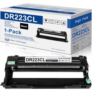1-Pack Black Compatible DR223CL Drum Unit Replacement for Brother DR-223CL Drum Works with Brother MFC-l3770CDW MFC-l3750CDW MFC-l3710CW HL-l3290CDW HL-l3270CDW HL-l3210CDW HL-L3230CDW Printer