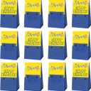 2 x JU XIN 12pcs Yellow Big Eyes Cartoon Party Gift Bags,Yellow Big Eyes Banana Theme Party Supplies