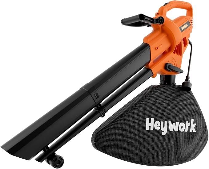 3-in-1 Leaf Vacuum Mulcher, 450 CFM Corded Blower
Delivering 158 MPH, this orange tool with a 40L bag easily blows, vacuums, and mulches leaves for fast lawn & yard cleanup.