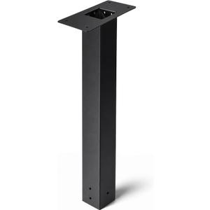 53" Galvanized Steel Mailbox Post, Rustproof 4x4 In-Ground Mount