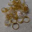 Fall Gold Napkin Rings Set of 20 - Christmas Napkin Rings Fits Various Napkins Styles, Elegant Gold Leaf Design for Dinner Parties, Special Events, Holiday & Xmas Table Decor, Great as Gifts for Hosts