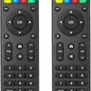 (Pack of 2) Universal Replacement TV Remote  Compatible with Samsung, LG, Vizio, Hisense, Philips, RCA, Sharp, Onn, Westinghouse, Element, Sanyo, Emerson, and More Brands