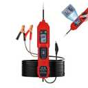 Power Circuit Tester, 6-24V DC Test Light Short Circuit, Automotive Component Electrical Polarity Identify Continuity Tester, Overload Protection Red