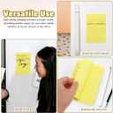 9 Pads Lined 50 Sheets Each 5.90X3.93 Inch Self Stick Note Pads Yellow Memo Pads for Office School Organization