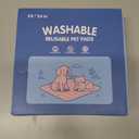 CNAOA Washable Pee Pads for Dogs 2 Pack 24x24 in - 5 Layer Reusable Puppy Pads, Super Absorbent, Waterproof, Leak Proof Non-Slip Training and Whelping Pet Pee Pads for Crate, Playpen, Potty