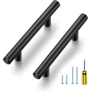 Ravinte Cabinet Handles 30 Pack 5 Inch Black Cabinet Pulls 3 Inch Hole Center Kitchen Cabinet Handles Kitchen Hardware for Cabinet Drawer and Cupboard