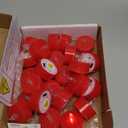 LANKER 24 Pack LED Tea Lights Candles, Flickering Red Flameless Tealights, Long Lasting Battery Operated Fake Candles, Decoration for Wedding, Halloween and Christmas (Red  24pcs)