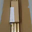 Modern Gold Curtain Rods for Windows 30 to 56 Inch, 1" Diameter Adjustable Heavy Duty Window Curtain Pole with Matte Gold End Cap Finials, Decorative Drapery Rods for Living Room, Bedroom