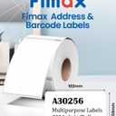 12-Roll White Shipping Labels 2-5/16" x 4" for Dymo LabelWriter 450 and 4XL | Replacement for Dymo 30256 Large White Shipping Labels 59mm x 102mm | Not for 550 5XL | 12-Rolls/3600 Thermal Labels by Fimax