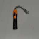 Butane Lighter Torch Long Lighter Refillable Lighter Windproof with Visual Fuel Window Flexible Extra Long Torch Lighter for Fireplace Candles (No Butane Included) (Orange, 1 Pack)