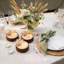 24 Pcs Wedding Candle Holders - Bridal Shower Favors, Rustic Souvenirs for Guest Gifts, Party Decorations