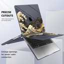 May Chen for 2026 MacBook Pro 14-inch M5 M4 M3 M2 M1 Pro/Max Chip, Release 2026 2025-2021, Model A3427 A3426 A3434 A3112 A3401 A3185, Plastic Hard Shell with Keyboard Cover, Black Sea Wave