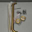 Grab Bars for Shower, 2 Pack 24-Inch Anti Slip Shower Handles for Elderly, Safety Shower Grab Bar, Stainless Steel Handicap Grab Bars for Bathroom,Toilet (Gold, 1" Diameter)
