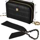 MARYAM Luxury Designer Genuine Leather RFID wallets for women, The best black credit card holder for women, the most beautiful wristlet keychain wallet women, THE women wallet you are looking for!