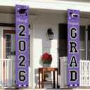 DAZONGE 2026 Graduation Decorations Purple - Graduation Porch Banners Class of 2026 Decorations for Any Schools or Grades