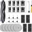 25Pcs Replacement Accessories Kits Compatible with Dreame X40Ultra / L40 Ultra /X40 Master /L40 Gen2 and Compatible with MOVA P10 Pro Ultra Robot Cleaner Vacuum