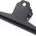 Coideal Metal Bulldog Clips Black, 10 Pcs 4 Inch Large Binder Paper Clips for Office Files, Food Bags