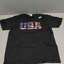 American Flag USA United States of America US 4th of July T-Shirt, L