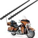 VOFONO 2PCS 13 inch Spiral Antenna for 1989-2024 Harley Davidson Touring Electra Road Street Glide Trike Ultra Classic CVO Motorcycle Accessories